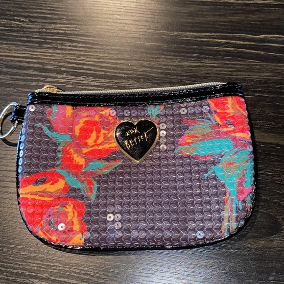 BOTH OF THESE Betsey Johnson wristlet and bag Both perfect condition!! - Picture 11 of 16